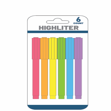 Multicolor highlighter olovka set